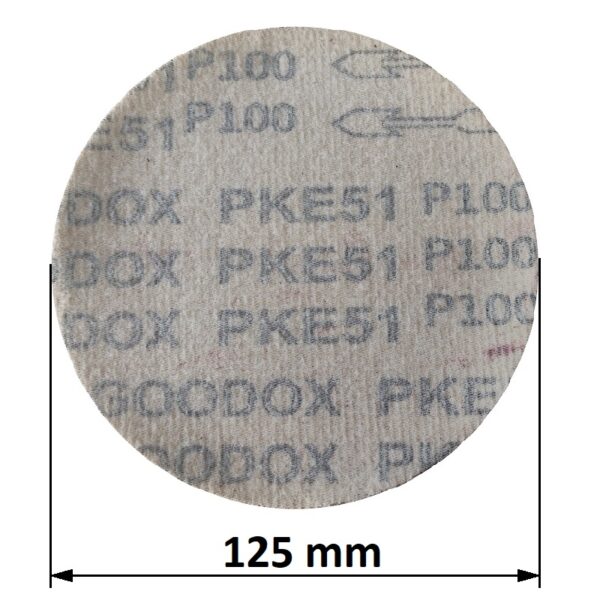 Set 100 discuri smirghel abraziv P100 de 125 mm cu arici