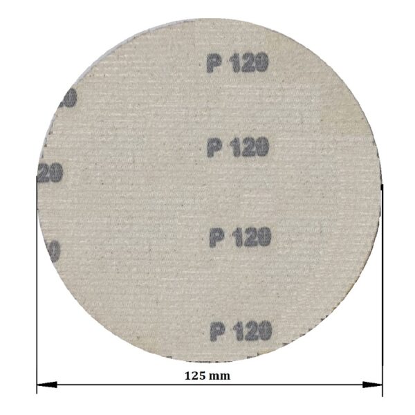 Set 10 discuri smirghel abraziv P120 de 125 mm cu arici