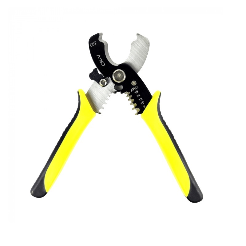 Cleste profesional 2-in-1 pentru taiat si dezizolat cabluri, 18x6x1.7cm - imagine 5