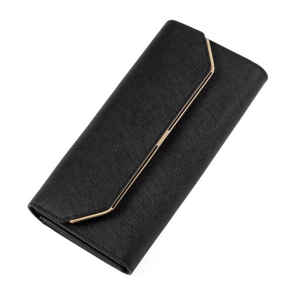 Portofel damă, negru GC393, elegant, spațios, cu multiple compartimente